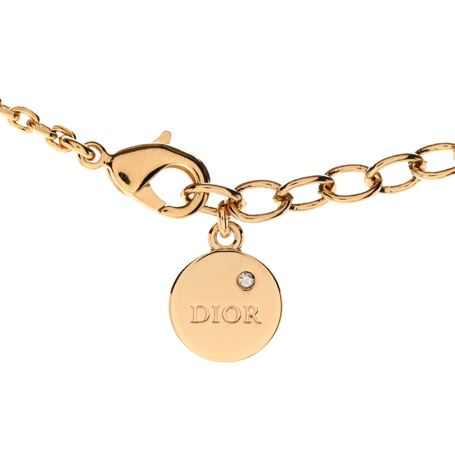 Christian Dior Crystal Dio(r)evolution Necklace Gold 4 of 4