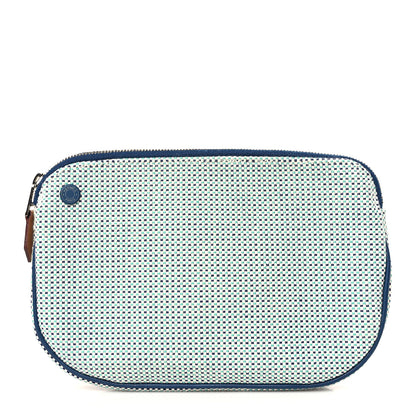 Hermes Tricolor Canvas Echappee Case Marine 1 of 6