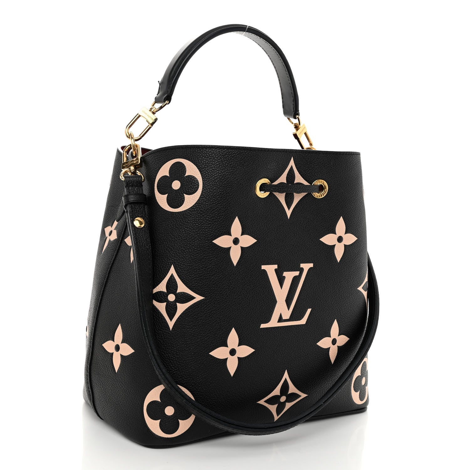 Louis Vuitton Empreinte Monogram Giant Neonoe MM Black Beige 4 of 12