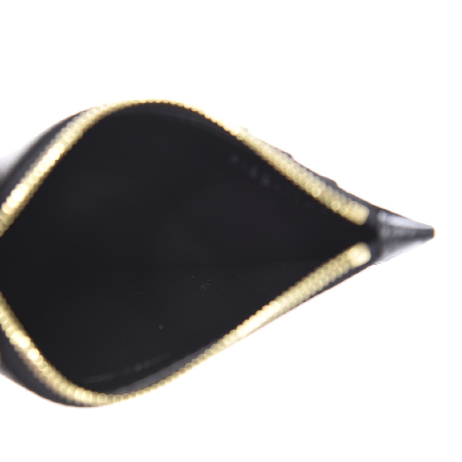 Celine Grained Calfskin Unlock Your Fantasies Zipped Card Holder Black 5 of 9