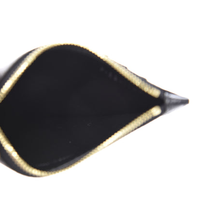 Celine Grained Calfskin Unlock Your Fantasies Zipped Card Holder Black 5 of 9