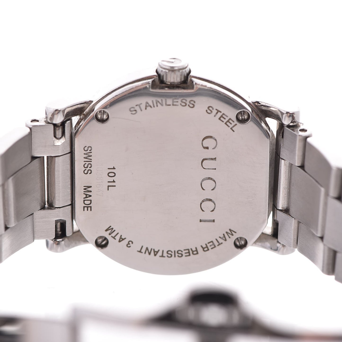 Stainless Steel Diamond Bezel Mother of Pearl 27mm 101L Quartz Watch