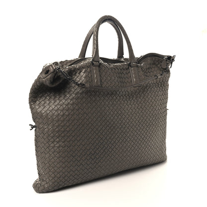 Bottega Veneta Nappa Intrecciato Maxi Convertible Tote Steel 3 of 9