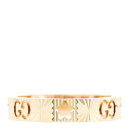Gucci 18K Yellow Gold Icon Stars Band Ring 54 6.75 1 of 4