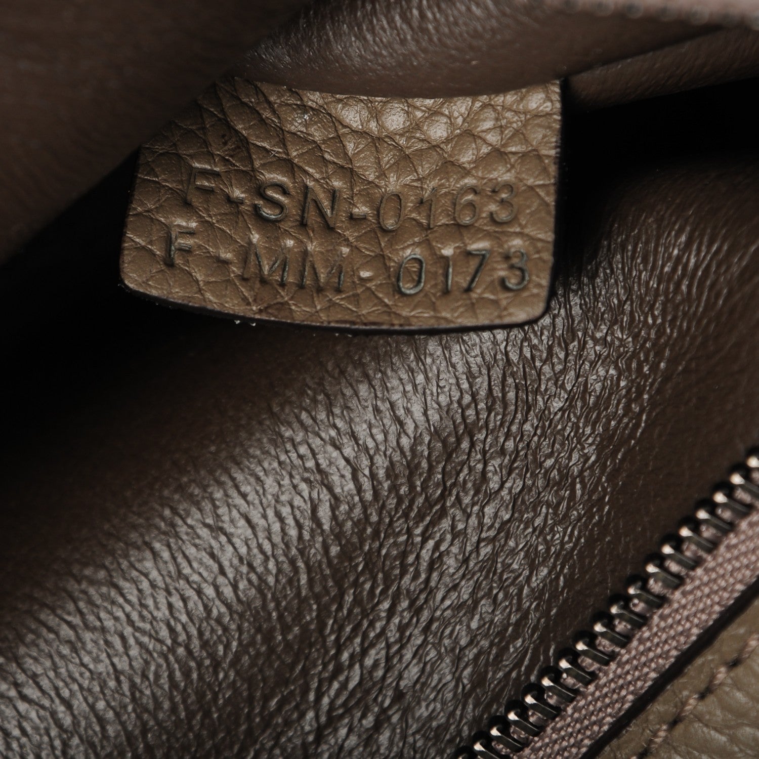Celine Drummed Calfskin Suede Large Trapeze Souris 7 of 7