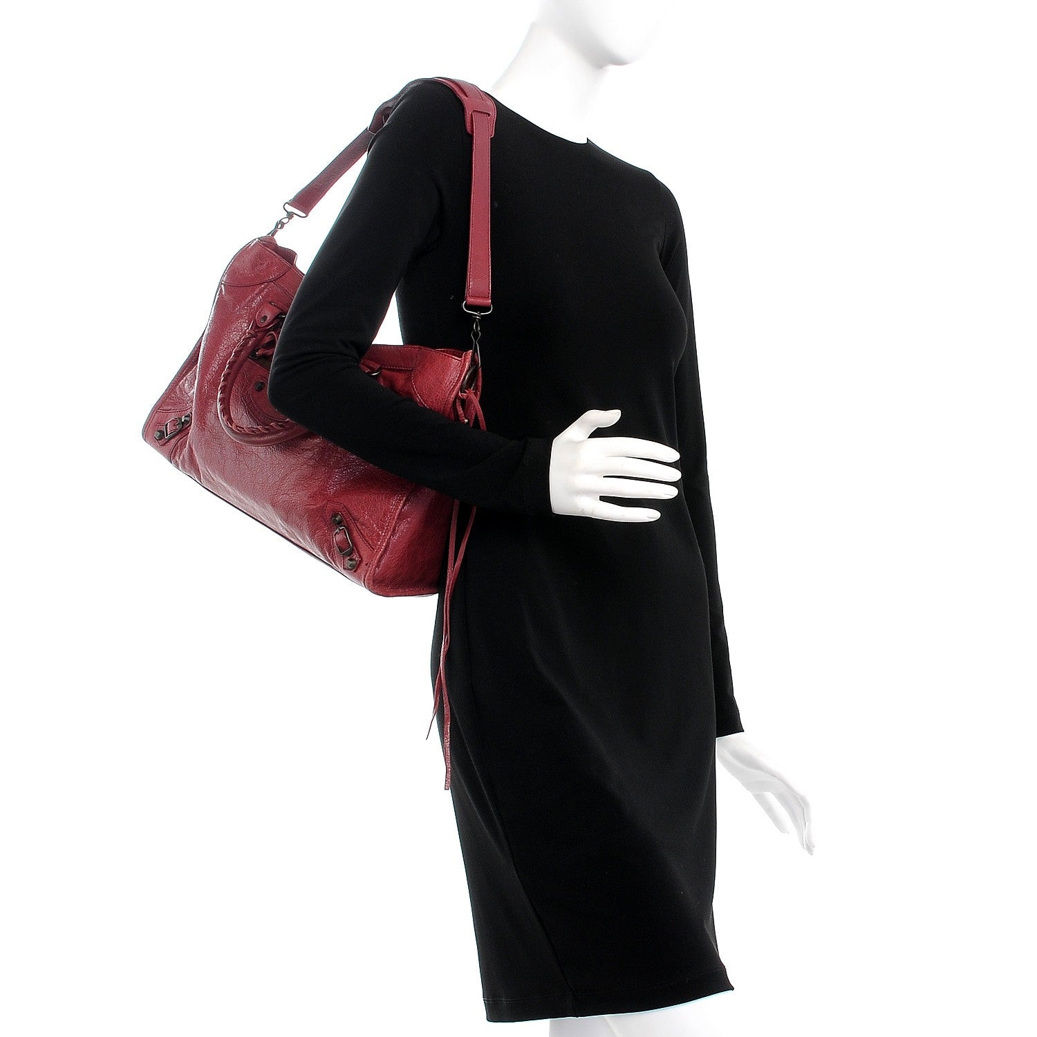 Balenciaga Agneau Classic Hardware City Cassis 2 of 9