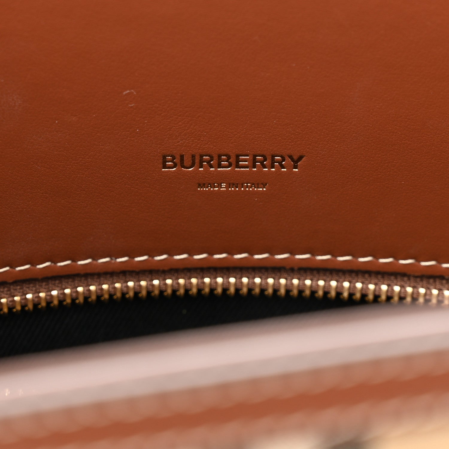 Burberry Calfskin Vintage Check Mini Two Handle Title Bag Archive Beige 6 of 9