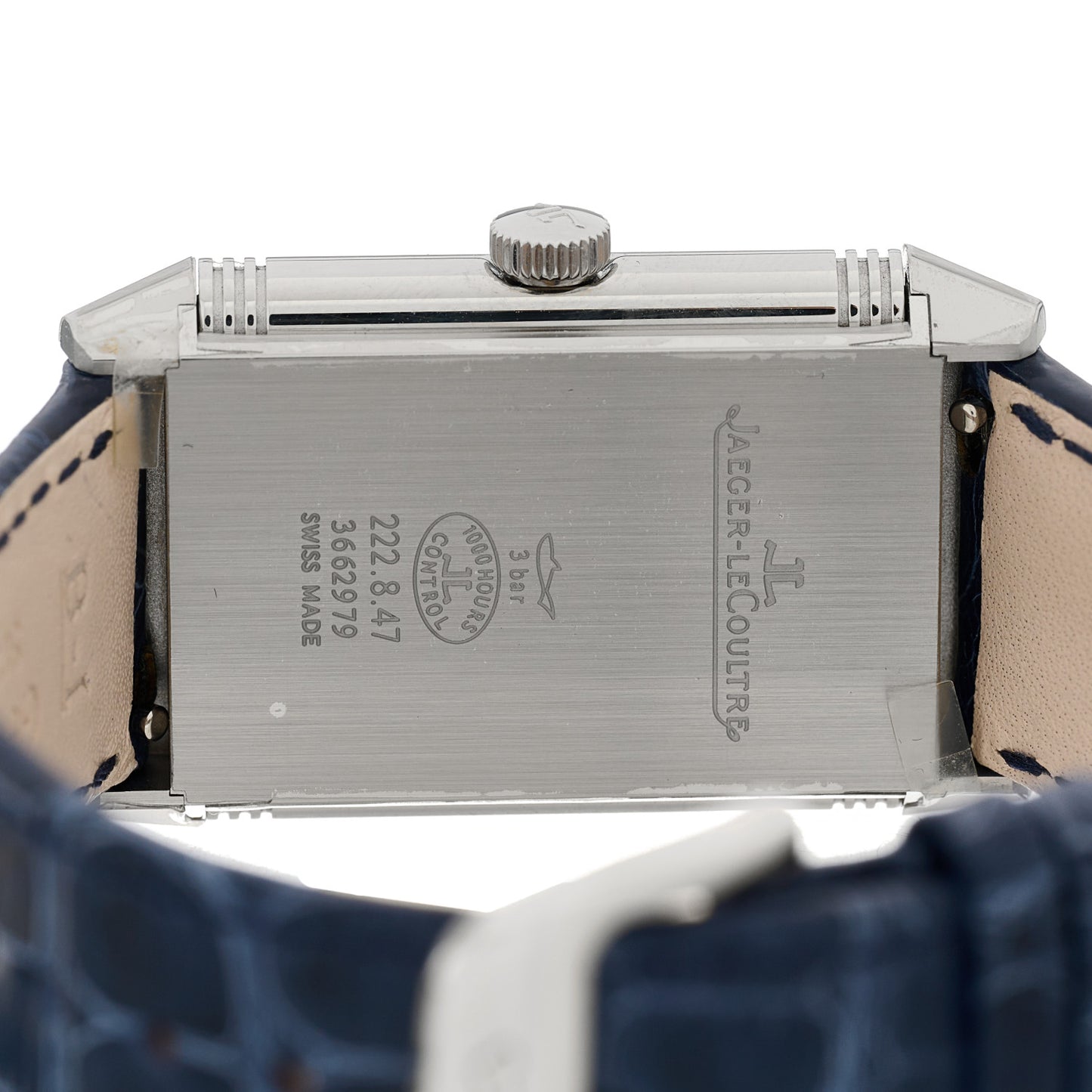 Stainless Steel Alligator 24.4mm Reverso Classique Quartz Watch Q2518540
