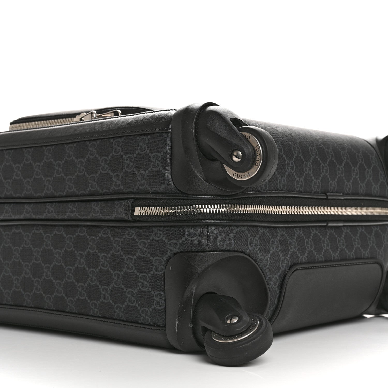 Gucci GG Supreme Monogram Calfskin Carry On Trolley Black 8 of 11