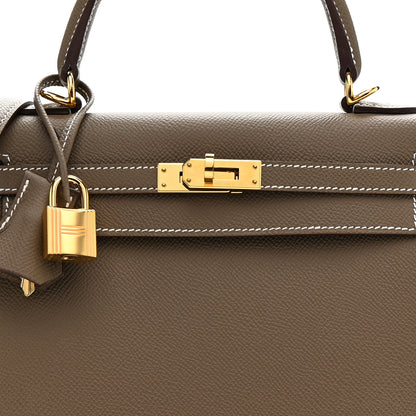Hermes Epsom Kelly Sellier 25 Etoupe 8 of 11