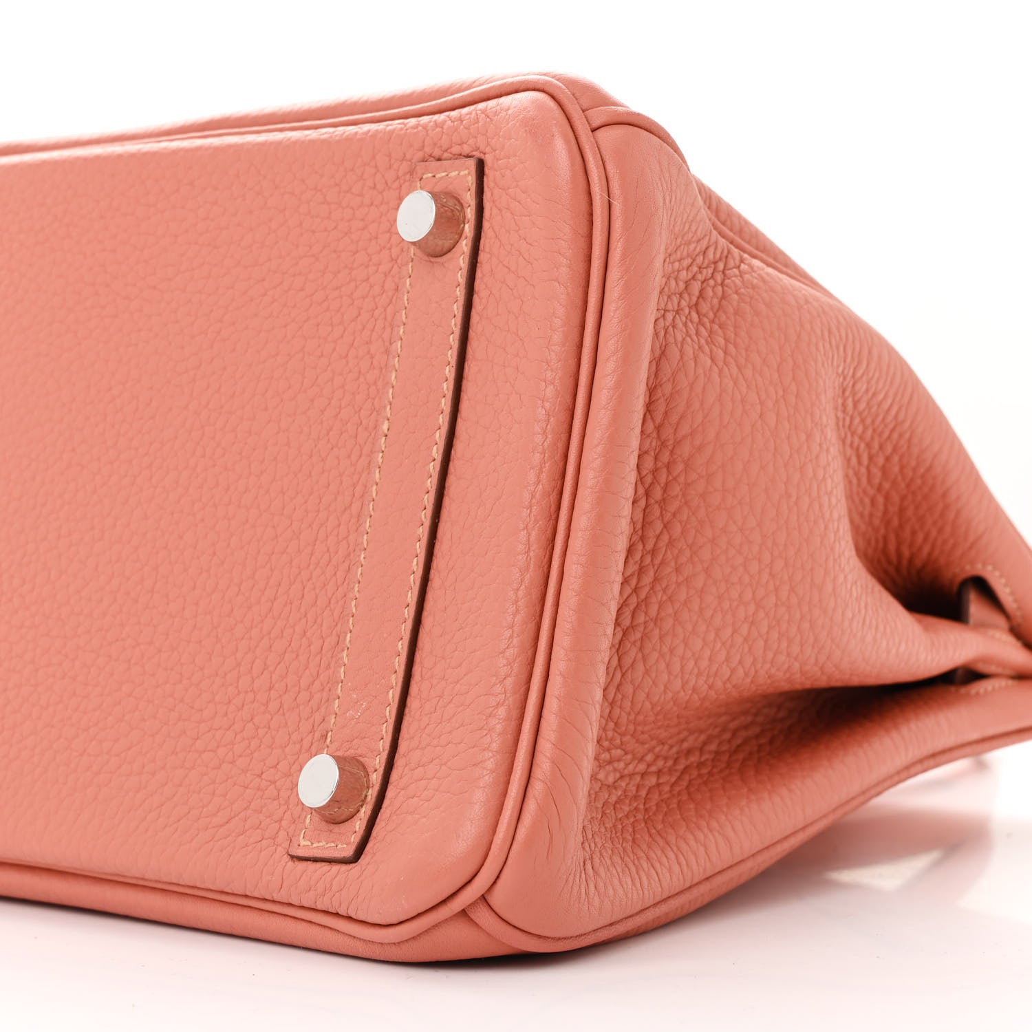 Hermes Taurillon Clemence Birkin 30  Rose Thé 10 of 14