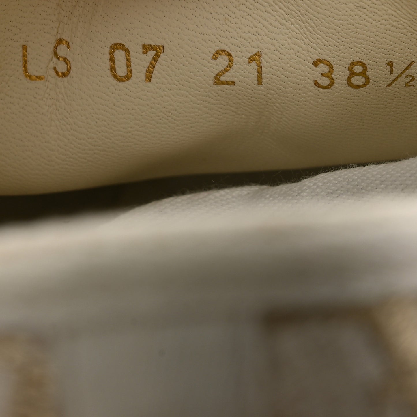 Canvas Oblique Walk'N'Dior Low Top Sneakers 38.5 Pale Gold