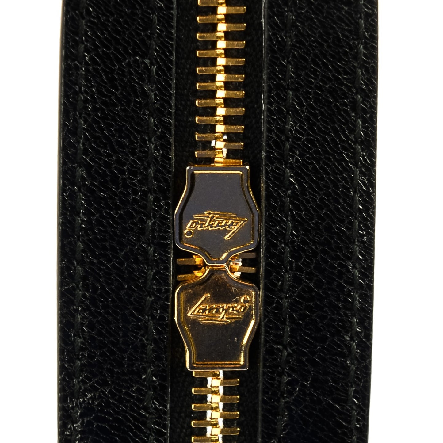 Chevre Gold Metallic Edge Hardware City Black
