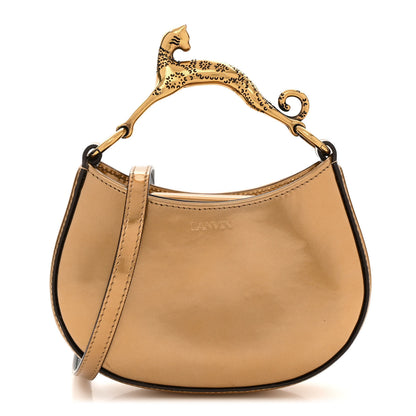 Lanvin Metallic Calfskin Nano Cat Hobo Gold 1 of 9