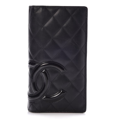 Chanel Calfskin Quilted Cambon Yen Wallet Black 1 of 19