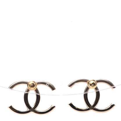 Chanel Baguette Crystal High Society CC Earrings Gold 4 of 5