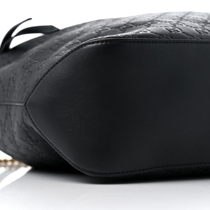 Gucci Guccissima Signature Large Linea A Hobo Black 8 of 10
