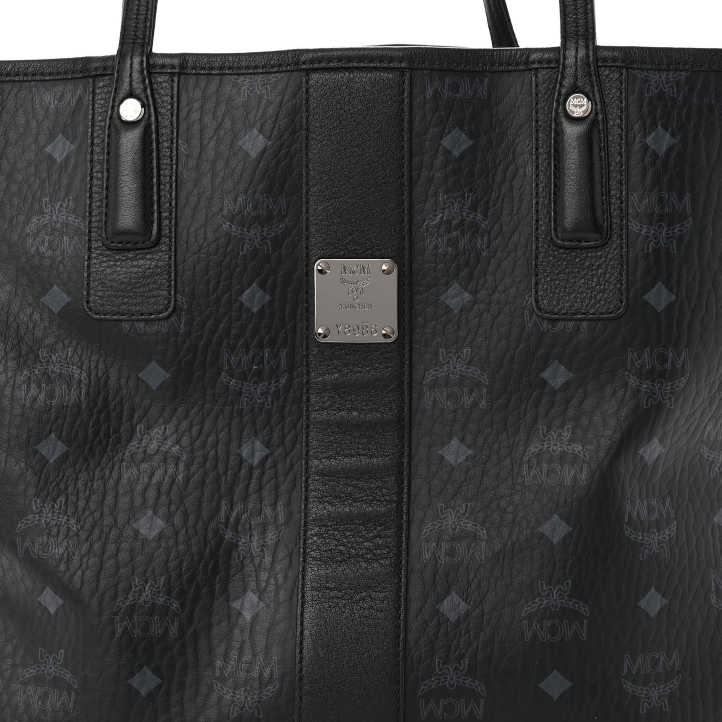 Visetos Medium Liz Reversible Shopper Tote Black