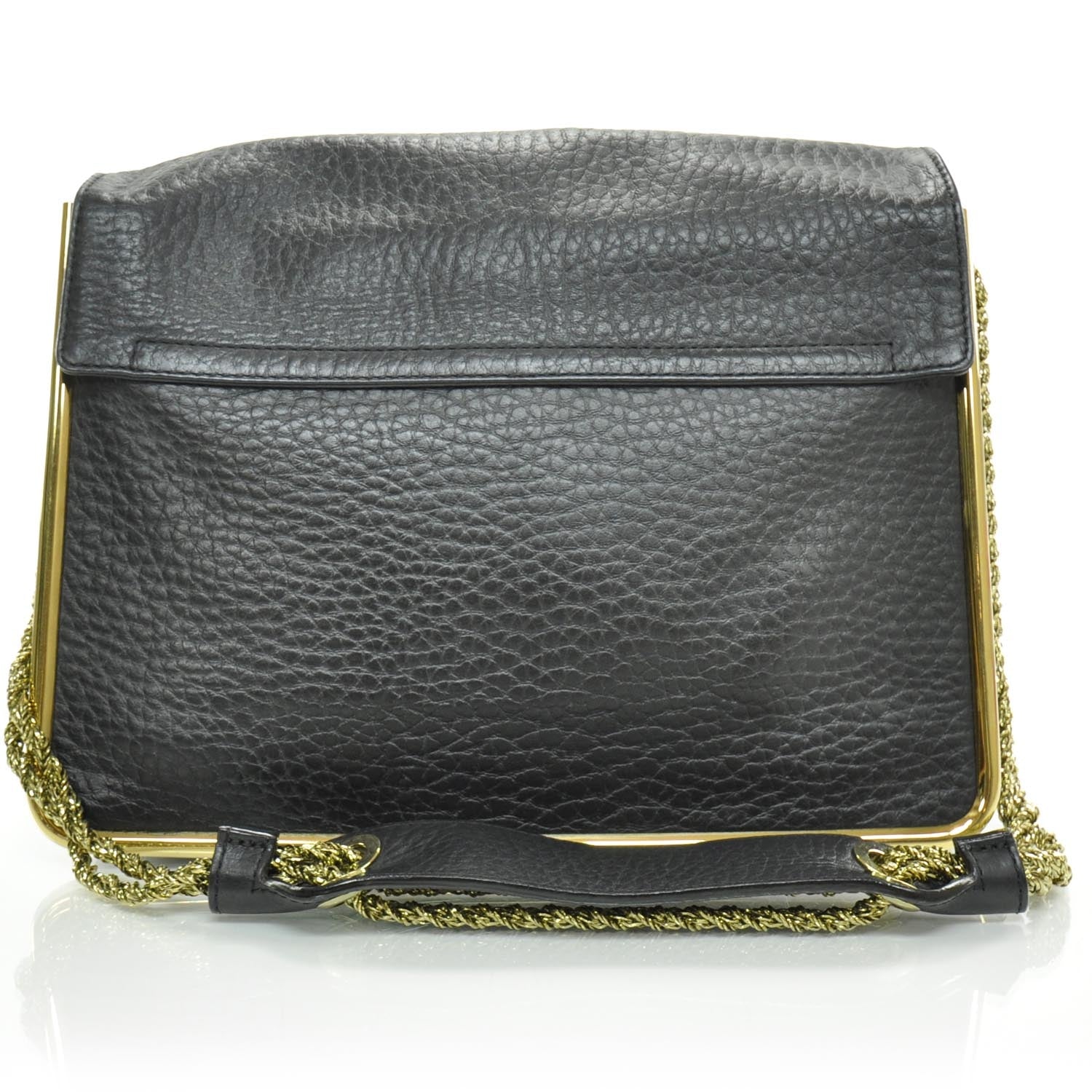 Chloe Grained Calfskin Sally Flap Bag Black 4 of 10