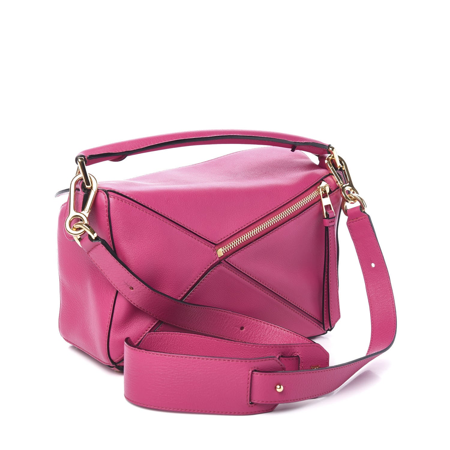 Loewe Calfskin Small Puzzle Bag Fuchsia 2 of 8