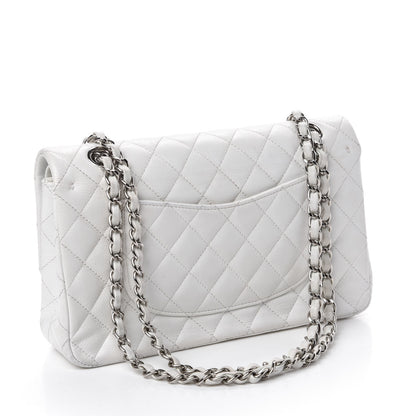 Chanel Caviar Quilted Medium Double Flap White 3 of 12