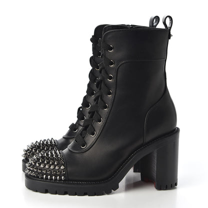 Christian Louboutin Calfskin Spikes TS Croc 70 Boots 35.5 Black 2 of 10