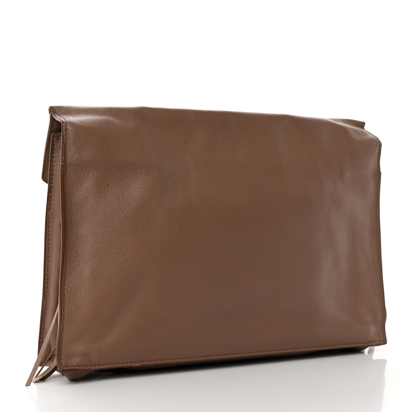 Veau Papier Sight Clutch Sable