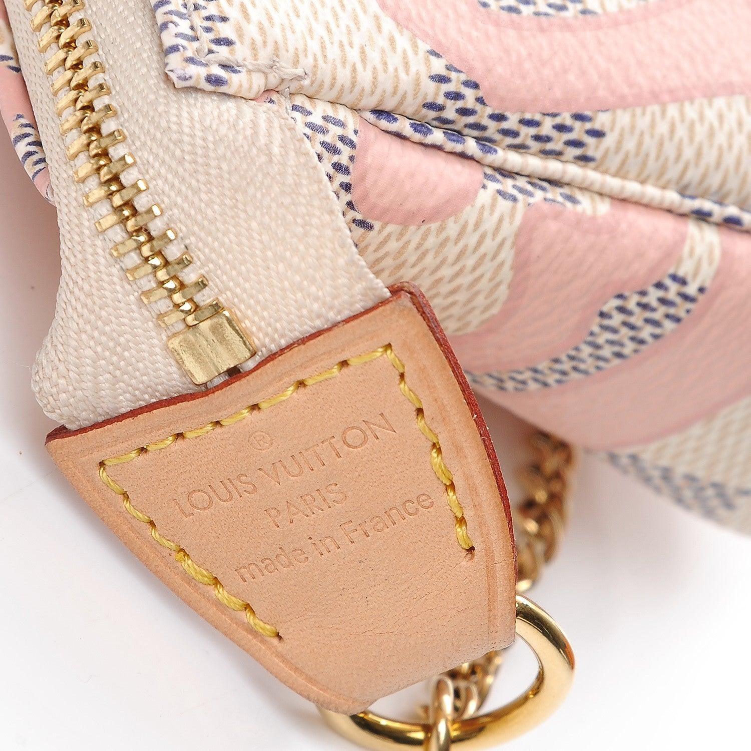 Louis Vuitton Damier Azur Tahitienne Mini Pochette Accessories 7 of 8