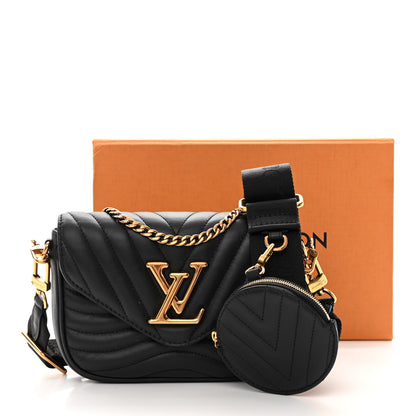 Louis Vuitton Calfskin New Wave Multi Pochette Black 15 of 15