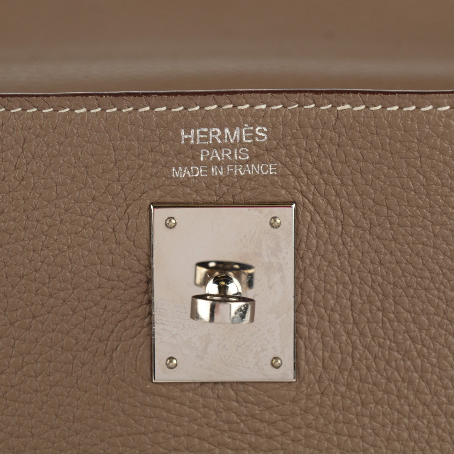 Hermes Taurillon Clemence Kelly Retourne 35 Etoupe 12 of 20