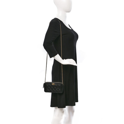 Chanel Caviar Quilted Small Boy Clutch With Chain Black 2 of 13