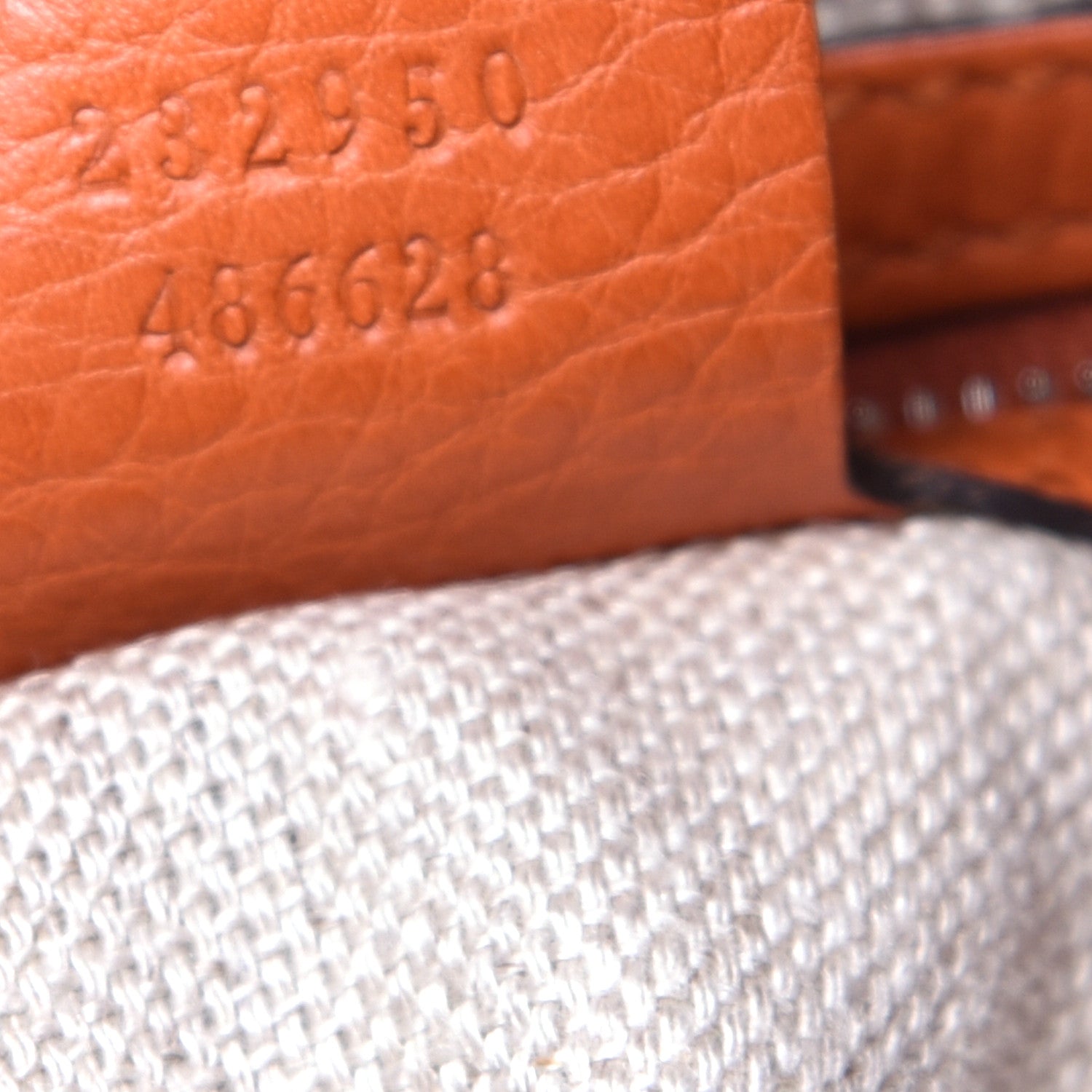 Gucci Pebbled Calfskin Large Icon Bit Hobo Orange 7 of 11