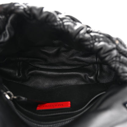 Valentino Garavani Nappa Medium Spikeme Shoulder Bag Black 5 of 11