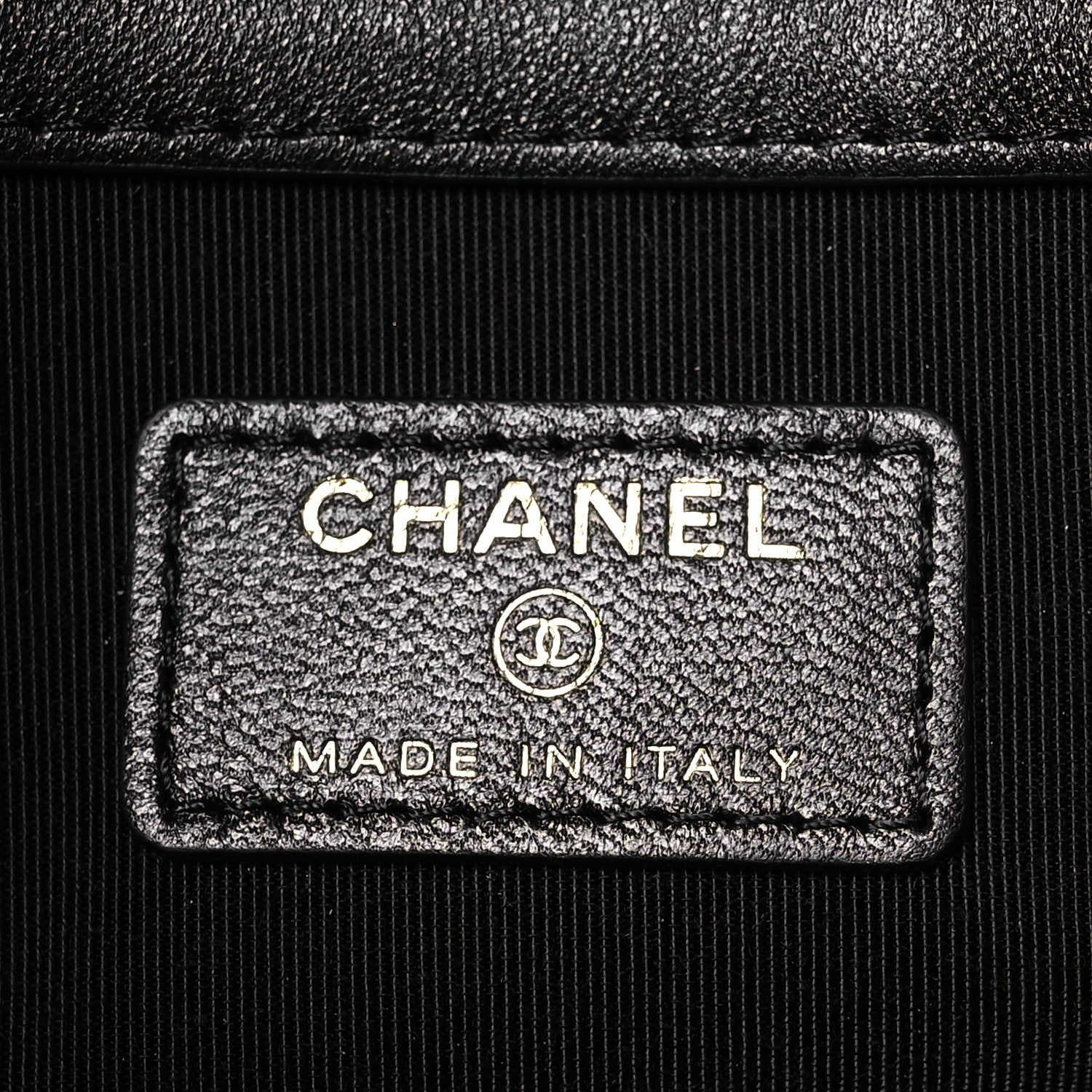 Chanel Lambskin Enamel Quilted Document Portfolio Holder Black 7 of 13