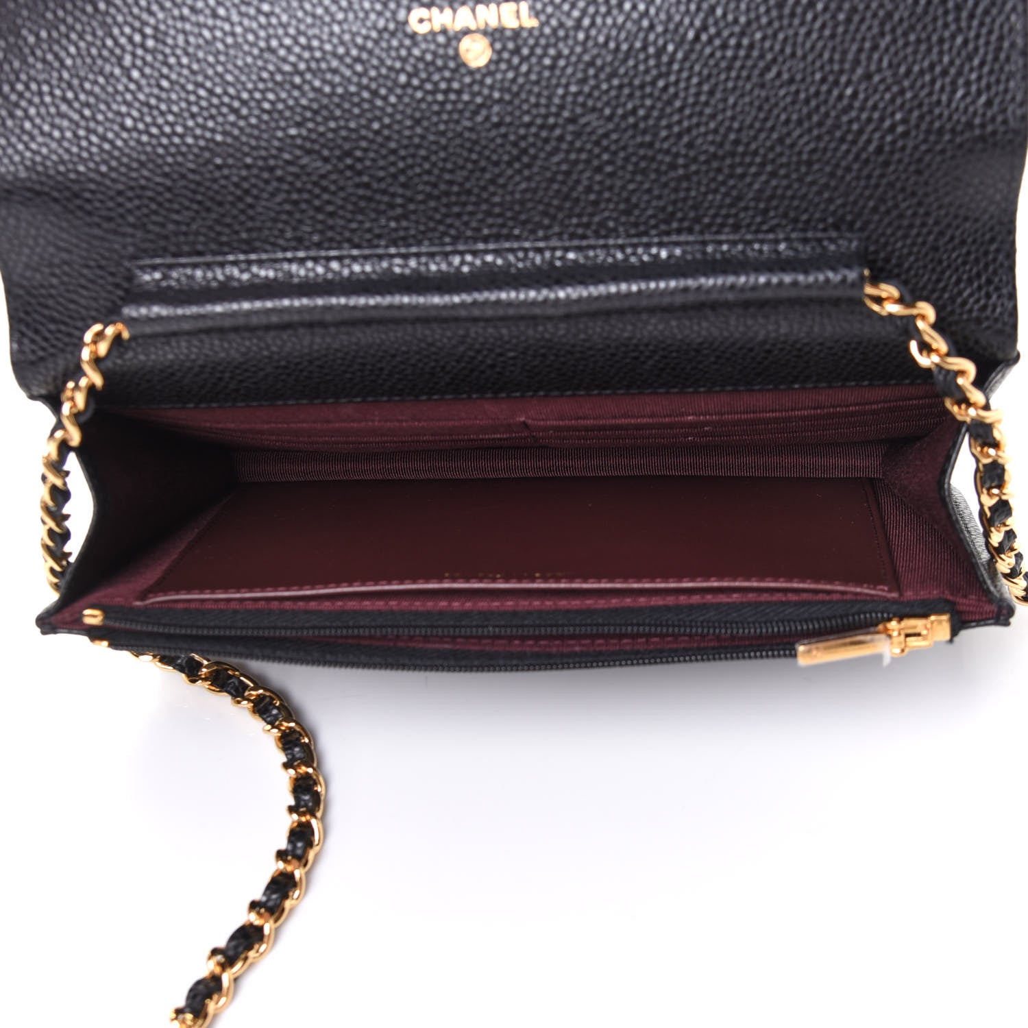 Chanel Caviar Quilted Wallet On Chain WOC Black 4 of 5
