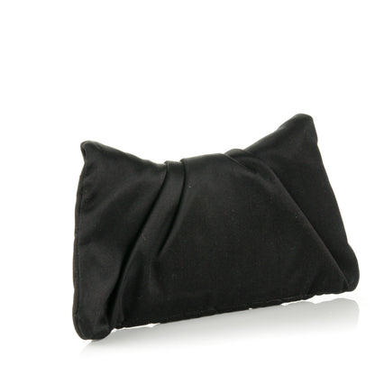 Chanel Satin Quilted Flap Clutch Black 3 of 7