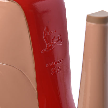 Christian Louboutin Patent Alta Vicky 160 Pumps 35.5 Nude 8 of 10