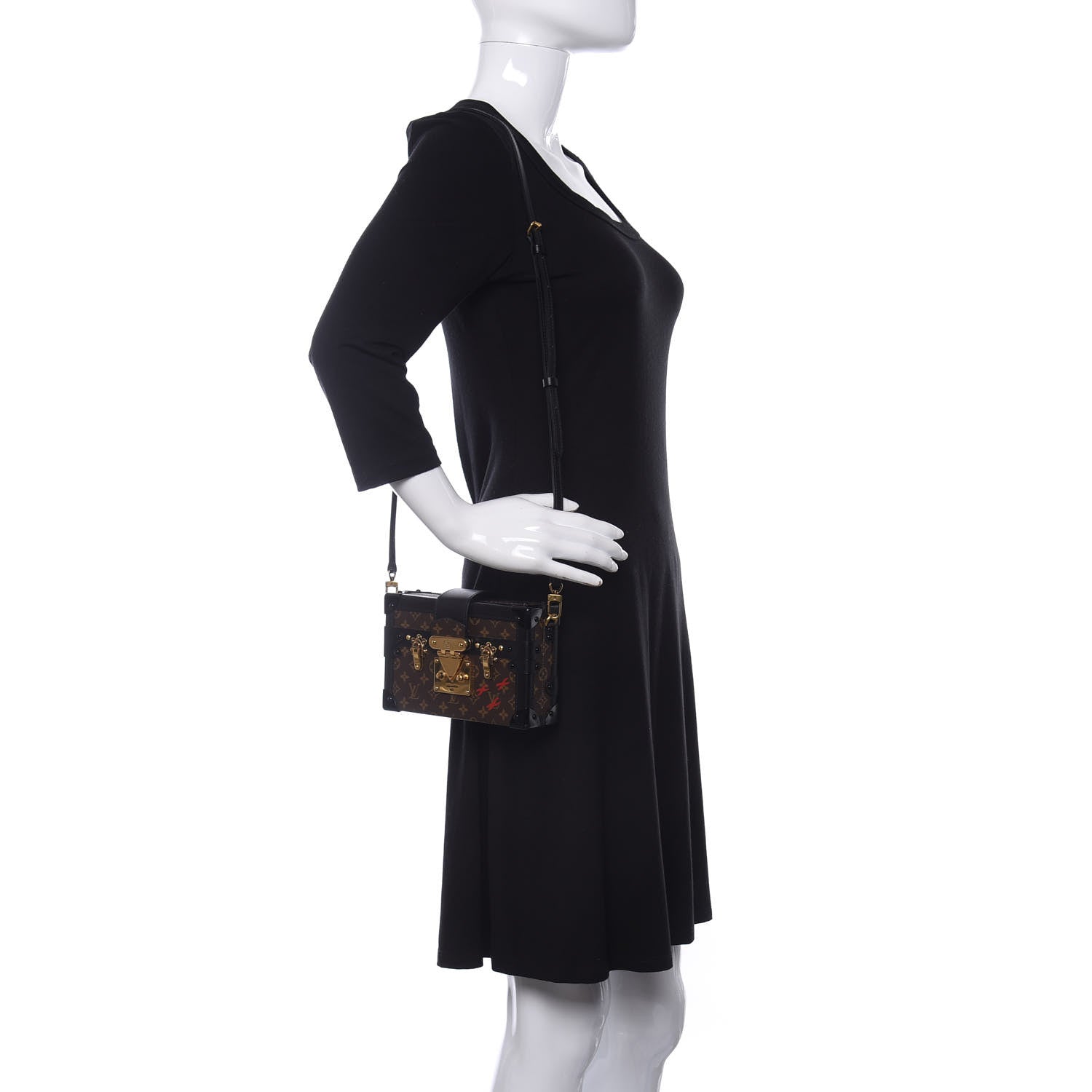 Louis Vuitton Monogram Petite Malle Black 2 of 12