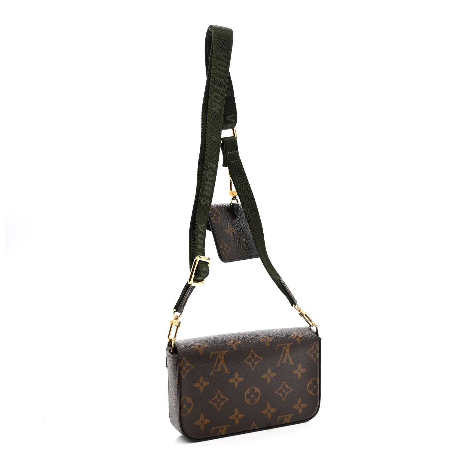 Louis Vuitton Monogram Felicie Strap & Go Kaki 3 of 10