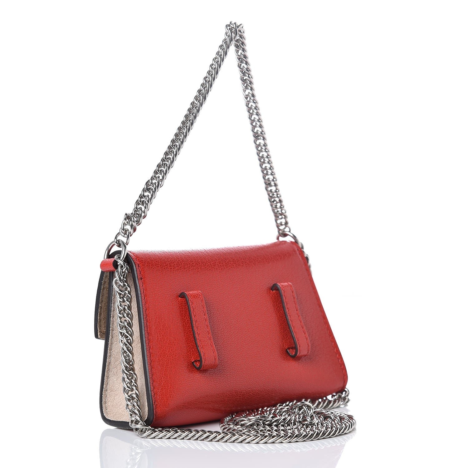 Givenchy Goatskin Suede Nano GV3 Belt Bag Pop Red Sand 3 of 7