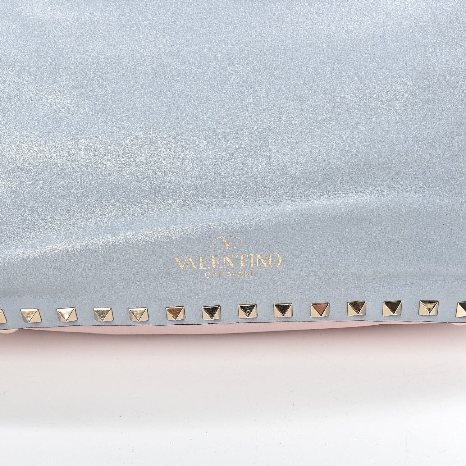 Valentino Garavani Vitello Watercolor Small Rockstud Tote Rose Green Yellow Sky 15 of 15