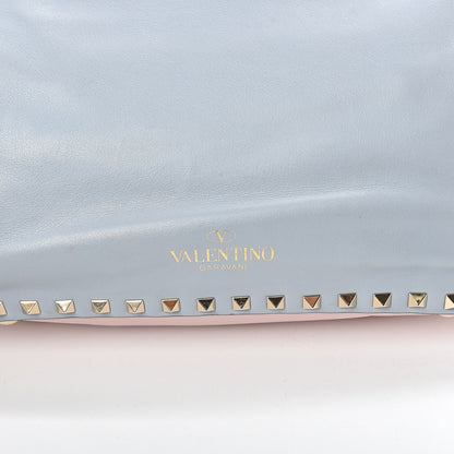 Valentino Garavani Vitello Watercolor Small Rockstud Tote Rose Green Yellow Sky 15 of 15