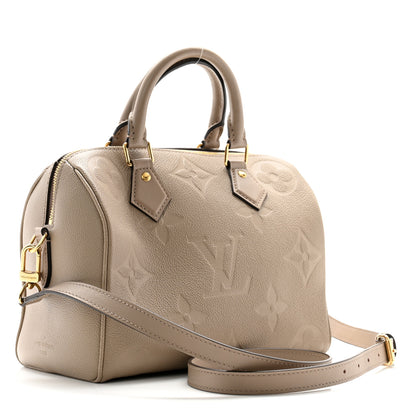 Louis Vuitton Empreinte Monogram Giant Speedy Bandouliere 25 Tourterelle 3 of 9