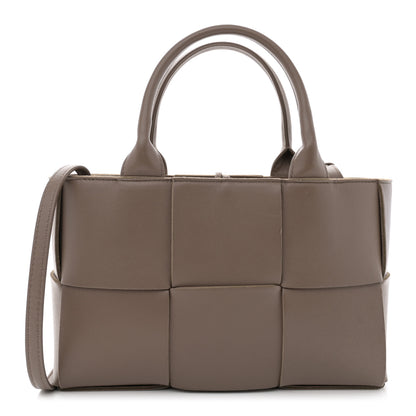 Bottega Veneta Nappa Maxi Intreccio Mini Arco Tote Taupe Grey 1 of 11