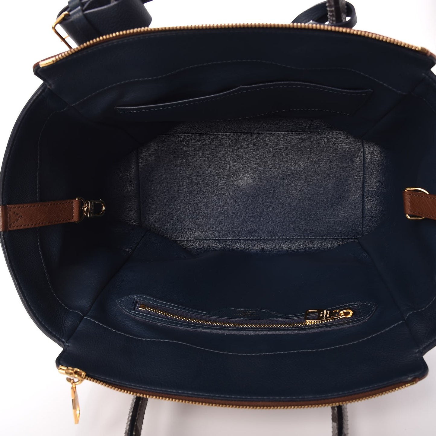 Ostrich Python Majestueux Tote MM Blue