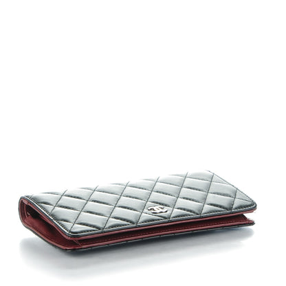 Chanel Lambskin Quilted Yen Wallet Black 4 of 8