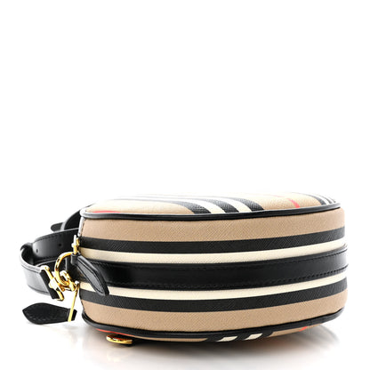 Burberry E-Canvas Calfskin Icon Stripe Louise Bag Archive Beige 4 of 11