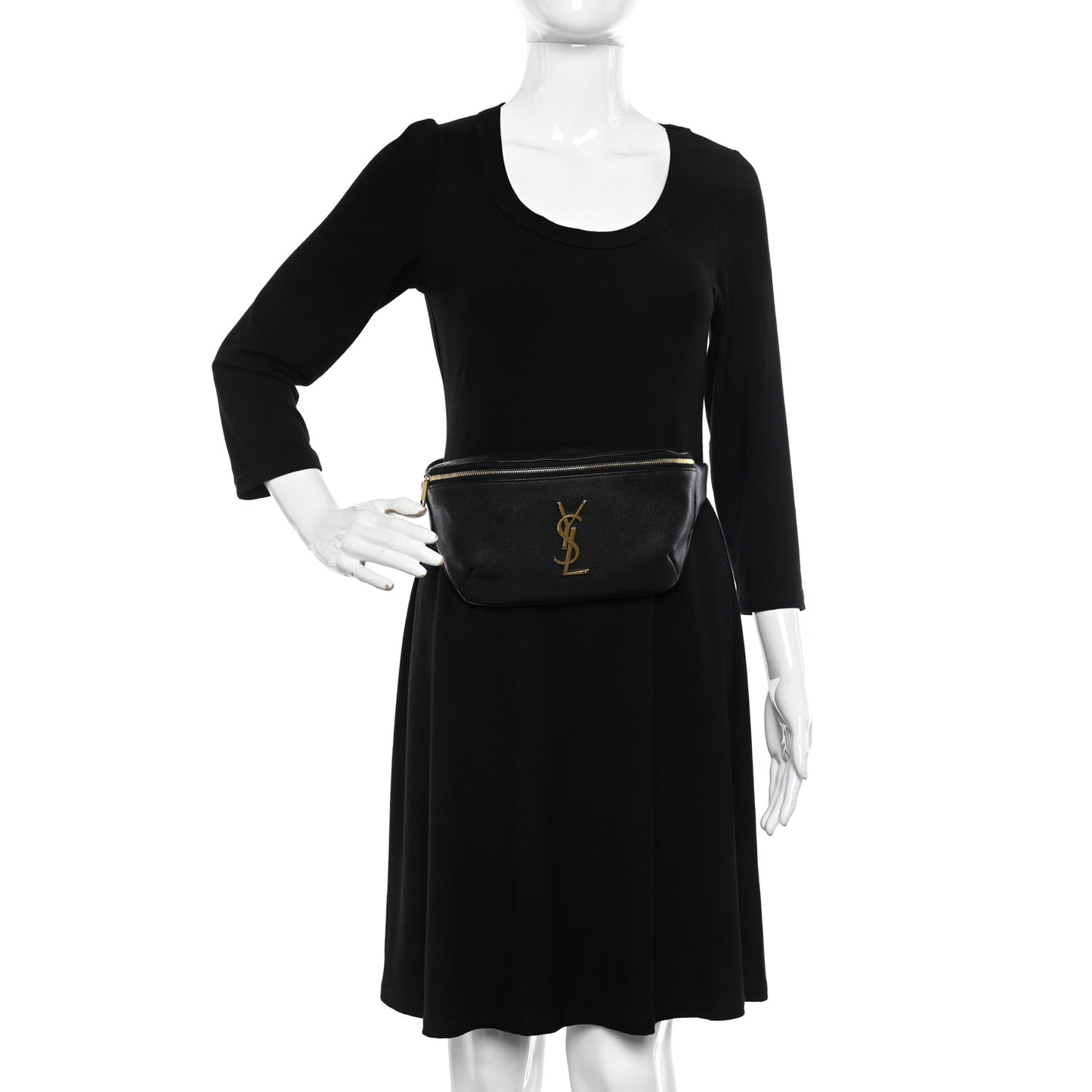 Grain De Poudre Monogram Belt Bag Black