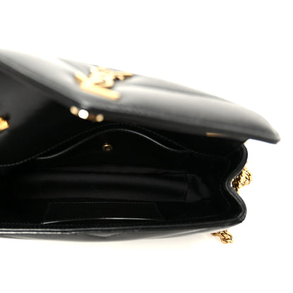 Saint Laurent Lambskin Chevron Quilted Mini Loulou Black 6 of 13