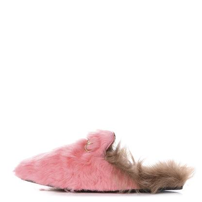 Gucci Merino Wool Womens Princetown Slippers 39 Pink 1 of 8